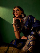 Womens Fashion Ethnic Navy Blue Color Sarees-MLSHWSA1146NBL0ONE